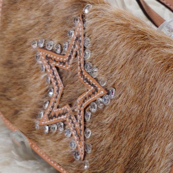 MONTANA WEST Tri-Fold Purse/Wallet-Hair-Brown - Picture 4 of 16